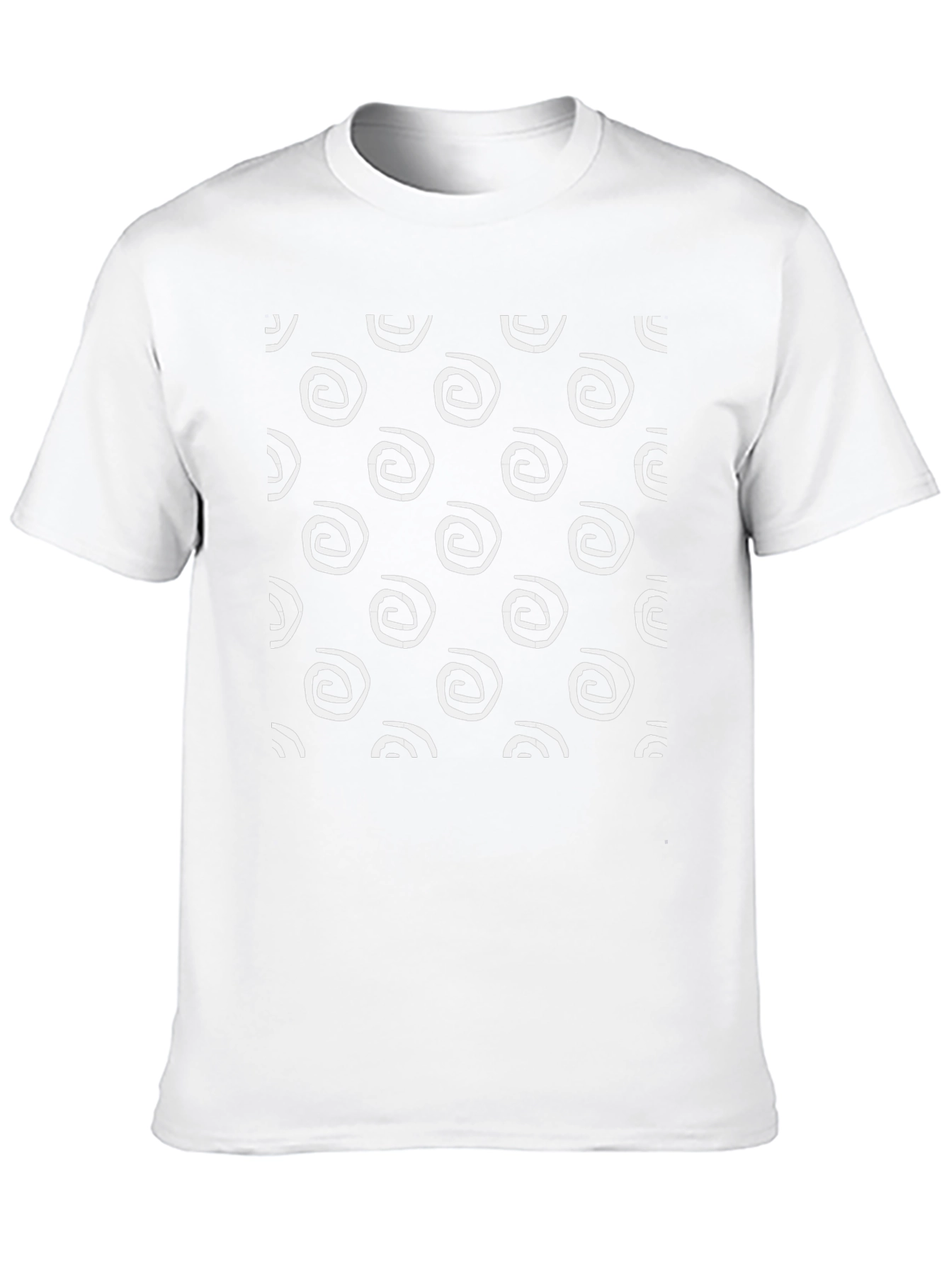 Swirl Pattern Black T-Shirt