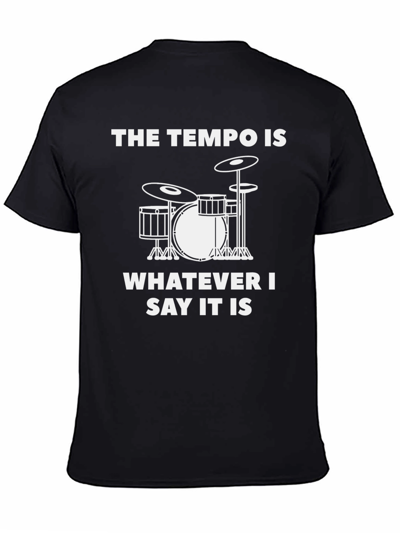 Tempo Drummer T-Shirt - Music Lover Tee