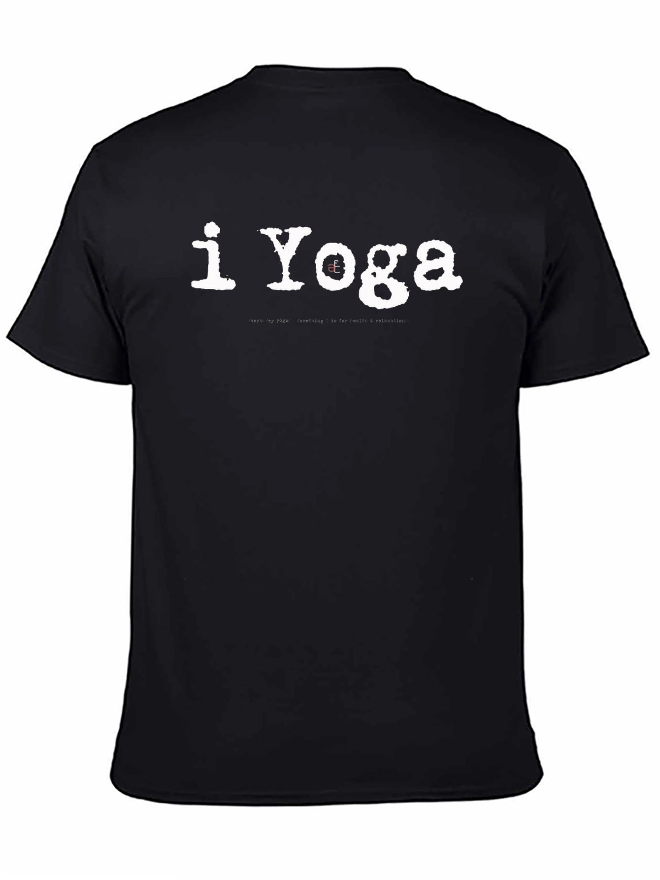 I Yoga T-Shirt - Black Cotton Tee