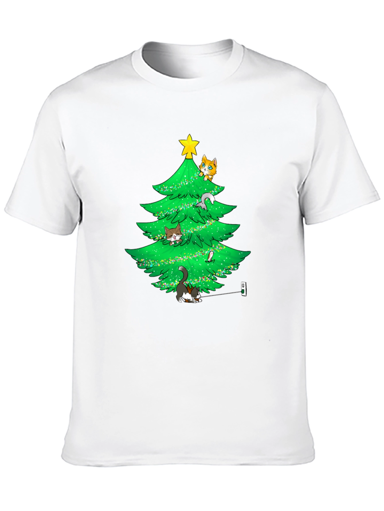 Cat Christmas Tree T-Shirt