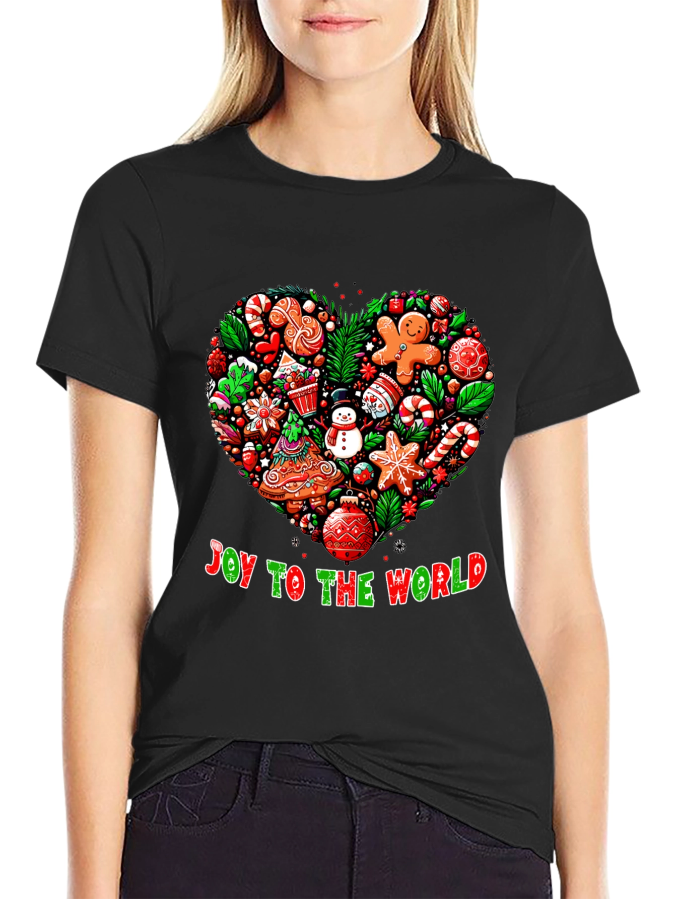 Festive Joy to the World Christmas T-Shirt