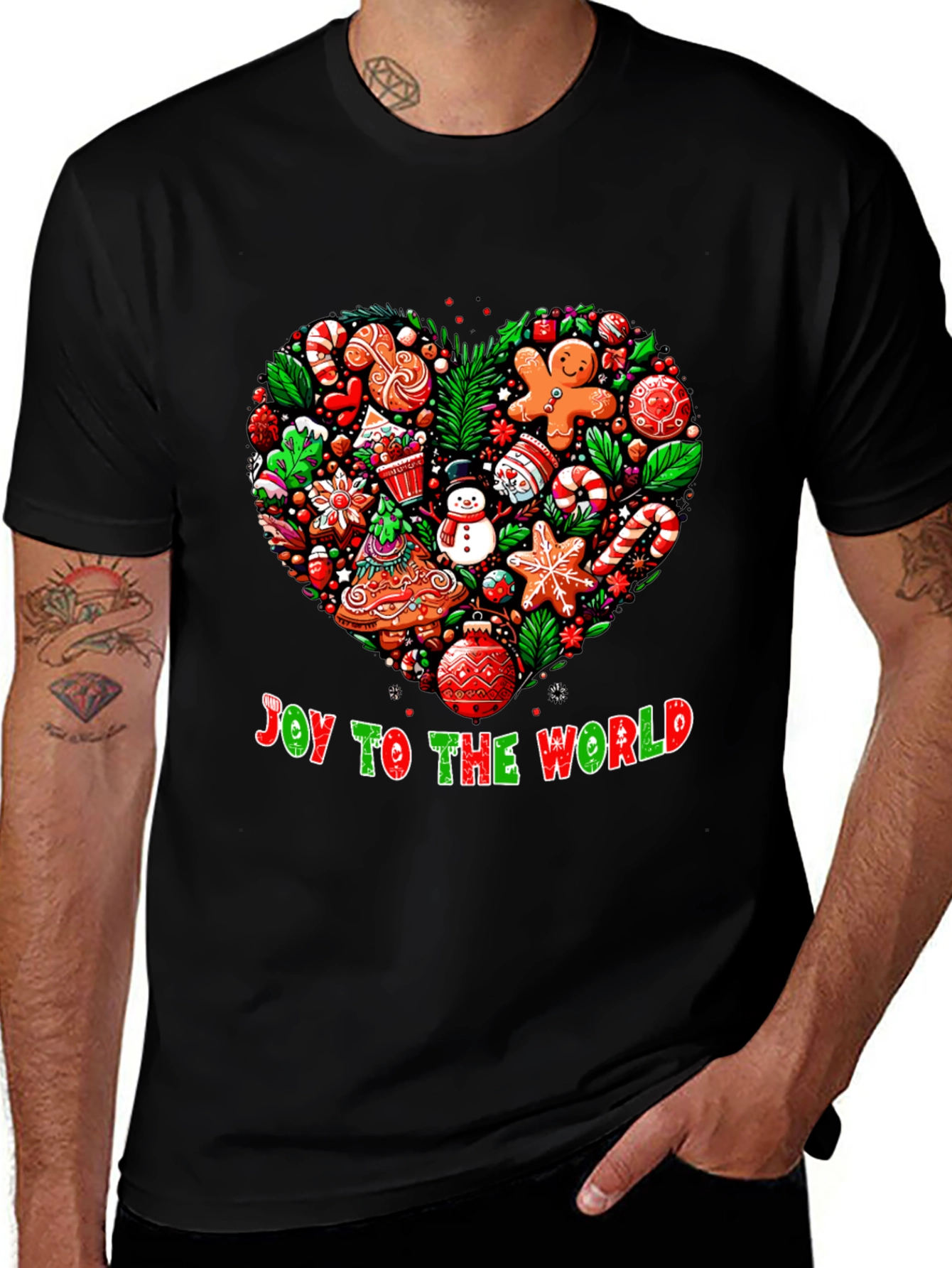 Festive Joy to the World Christmas T-Shirt