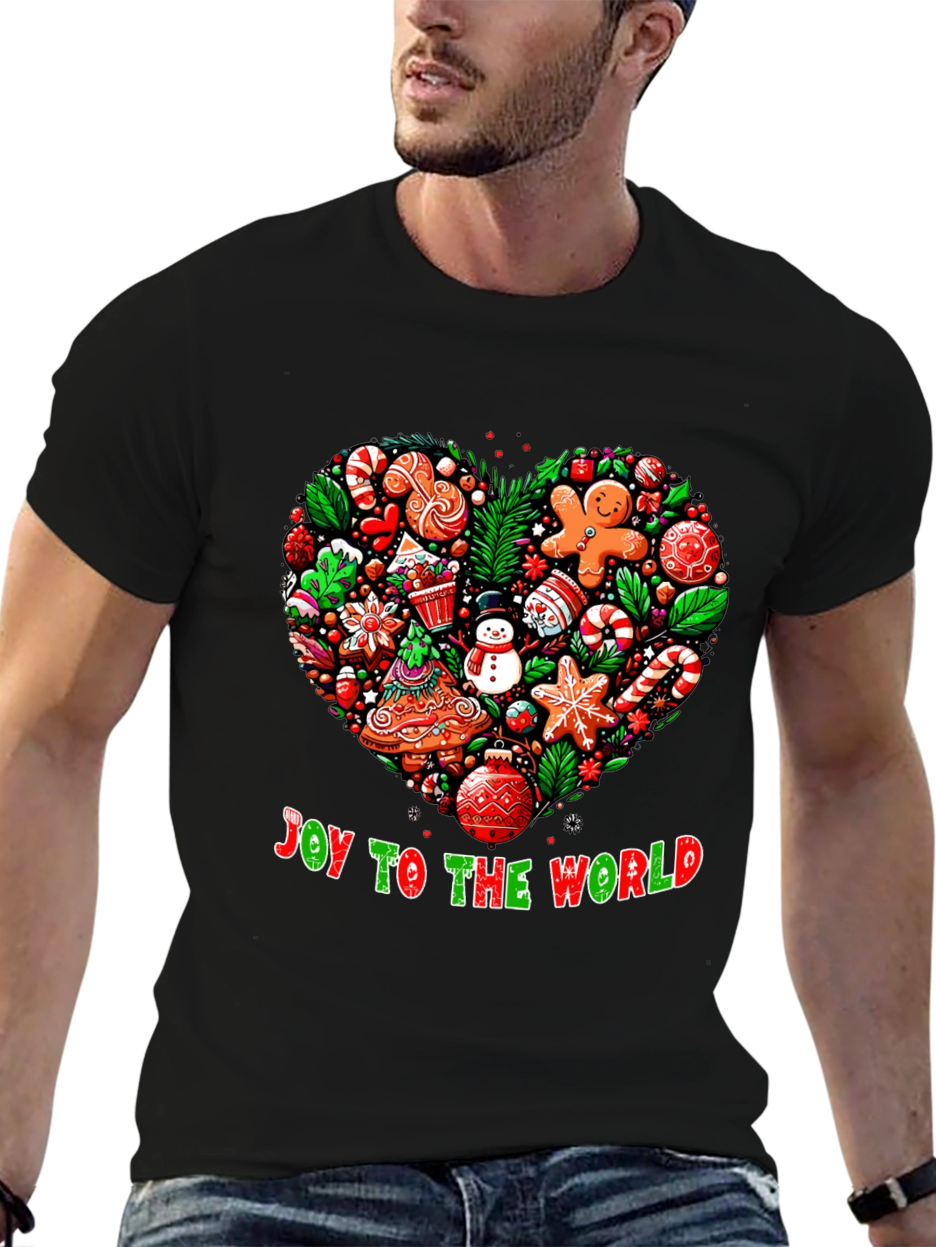 Festive Joy to the World Christmas T-Shirt
