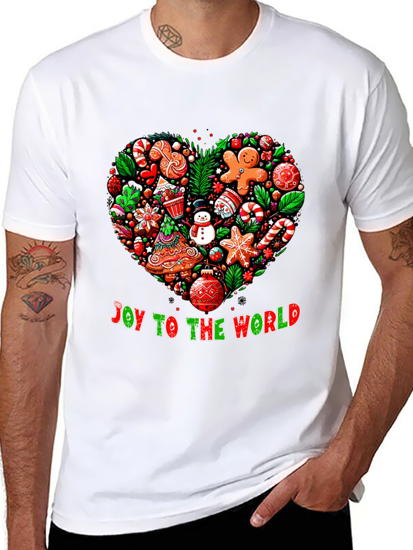 Festive Joy to the World Christmas T-Shirt