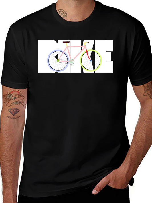 Black T-Shirt with BIKE Graphic