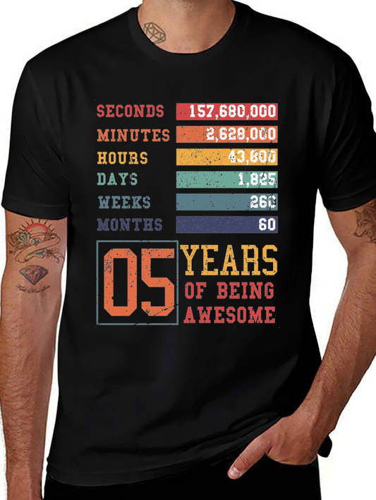 5 Years of Being Awesome Graphic Tee