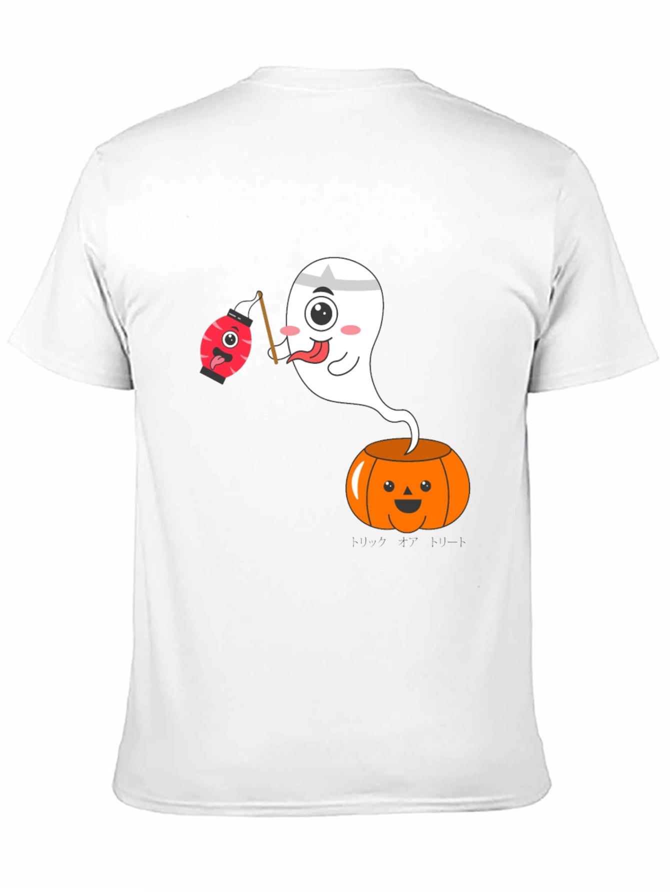 Halloween Ghost Pumpkin Graphic Tee
