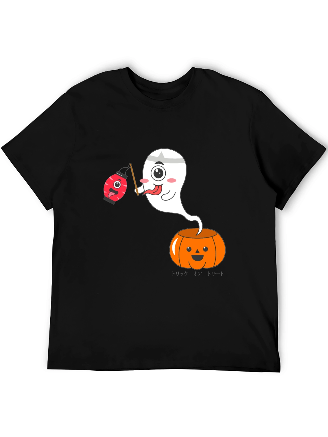 Halloween Ghost Pumpkin Graphic Tee