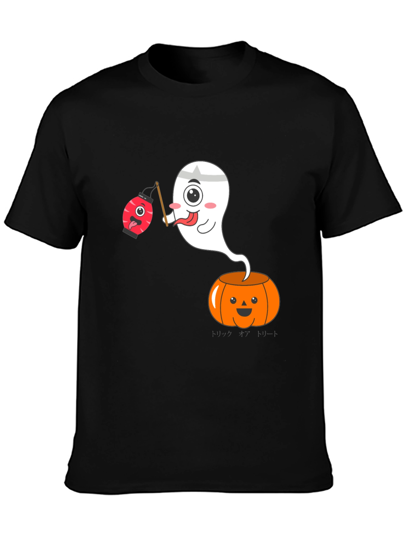 Halloween Ghost Pumpkin Graphic Tee