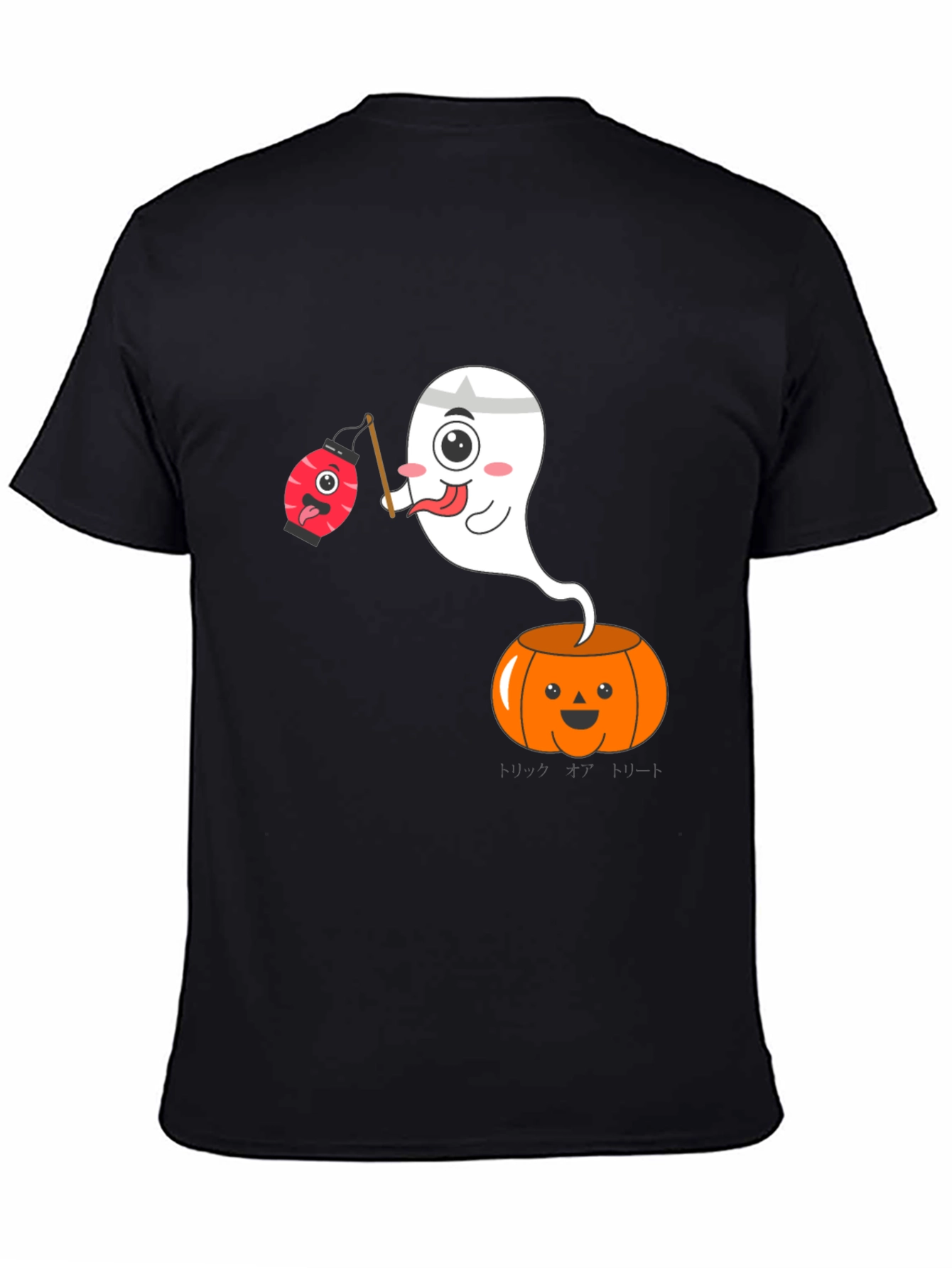 Halloween Ghost Pumpkin Graphic Tee