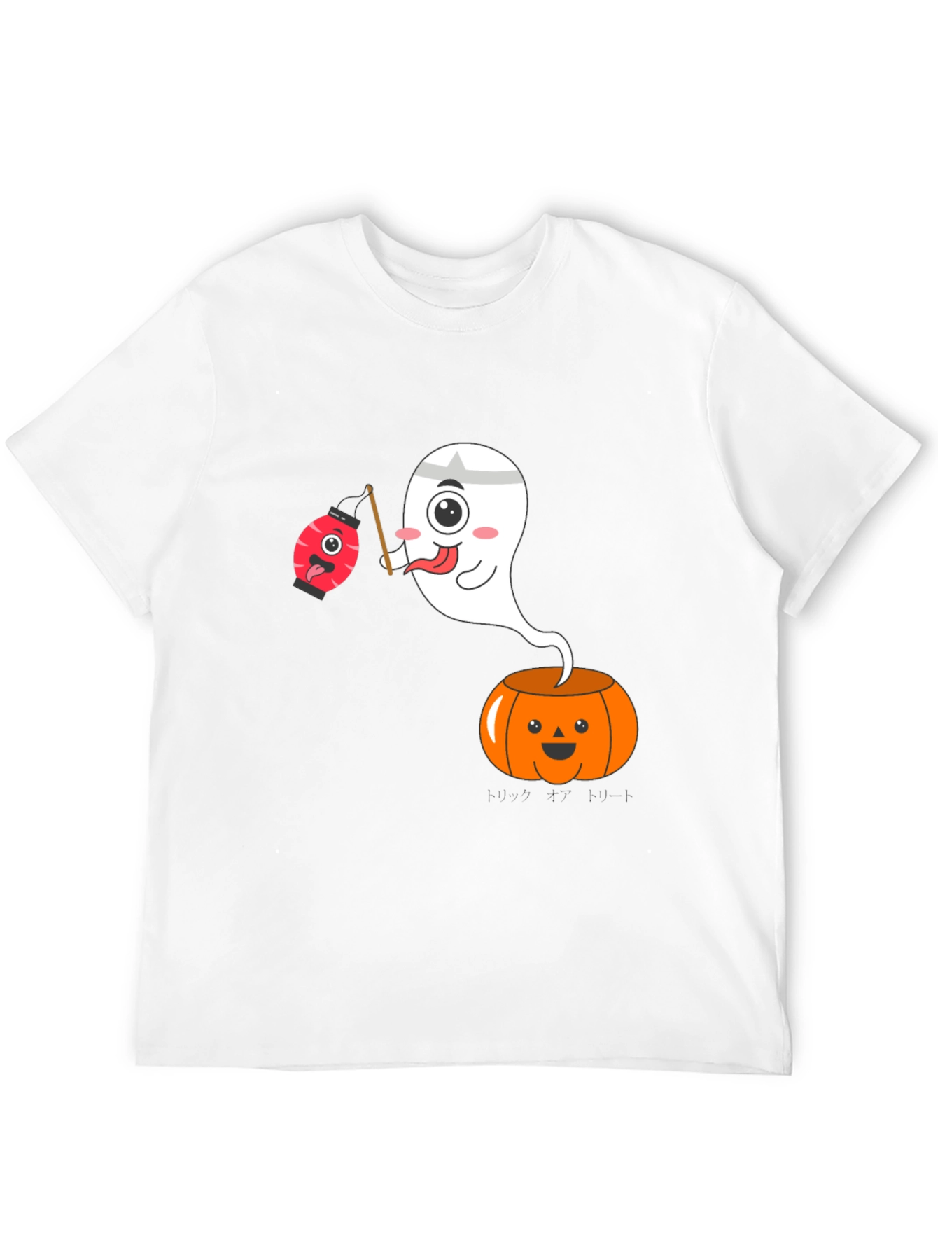 Halloween Ghost Pumpkin Graphic Tee