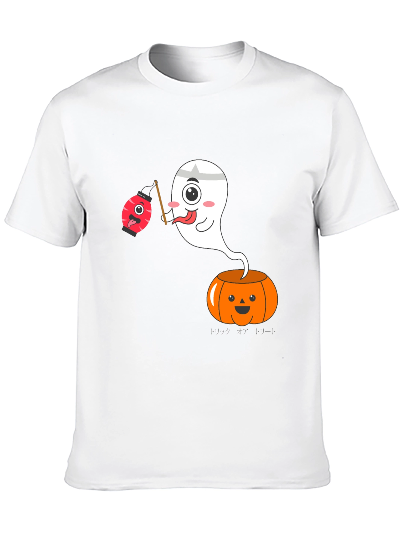 Halloween Ghost Pumpkin Graphic Tee