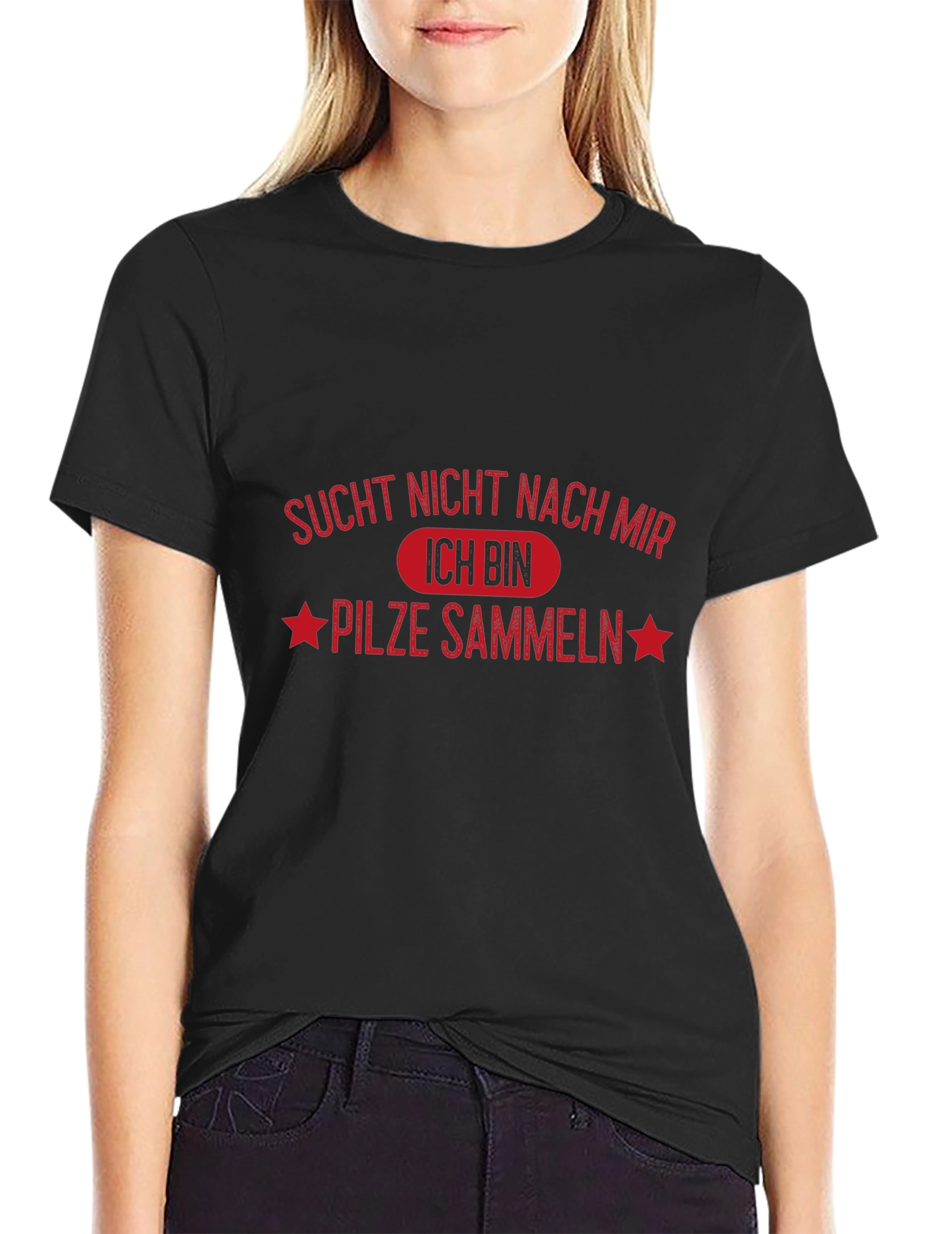 Pilze Sammeln T-Shirt: German Mushroom Hunting Tee