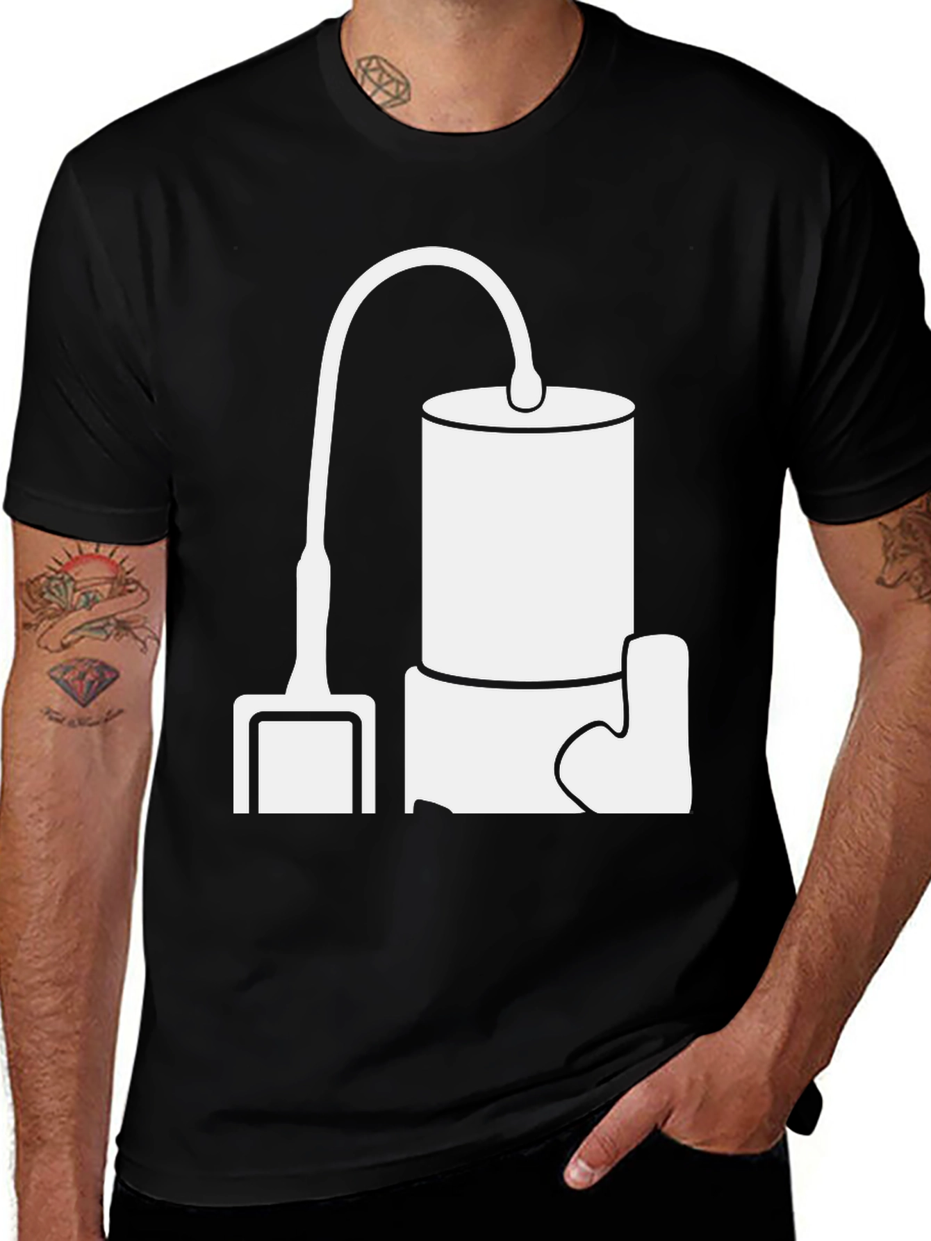 Vacuum T-Shirt - Unique Graphic Tee