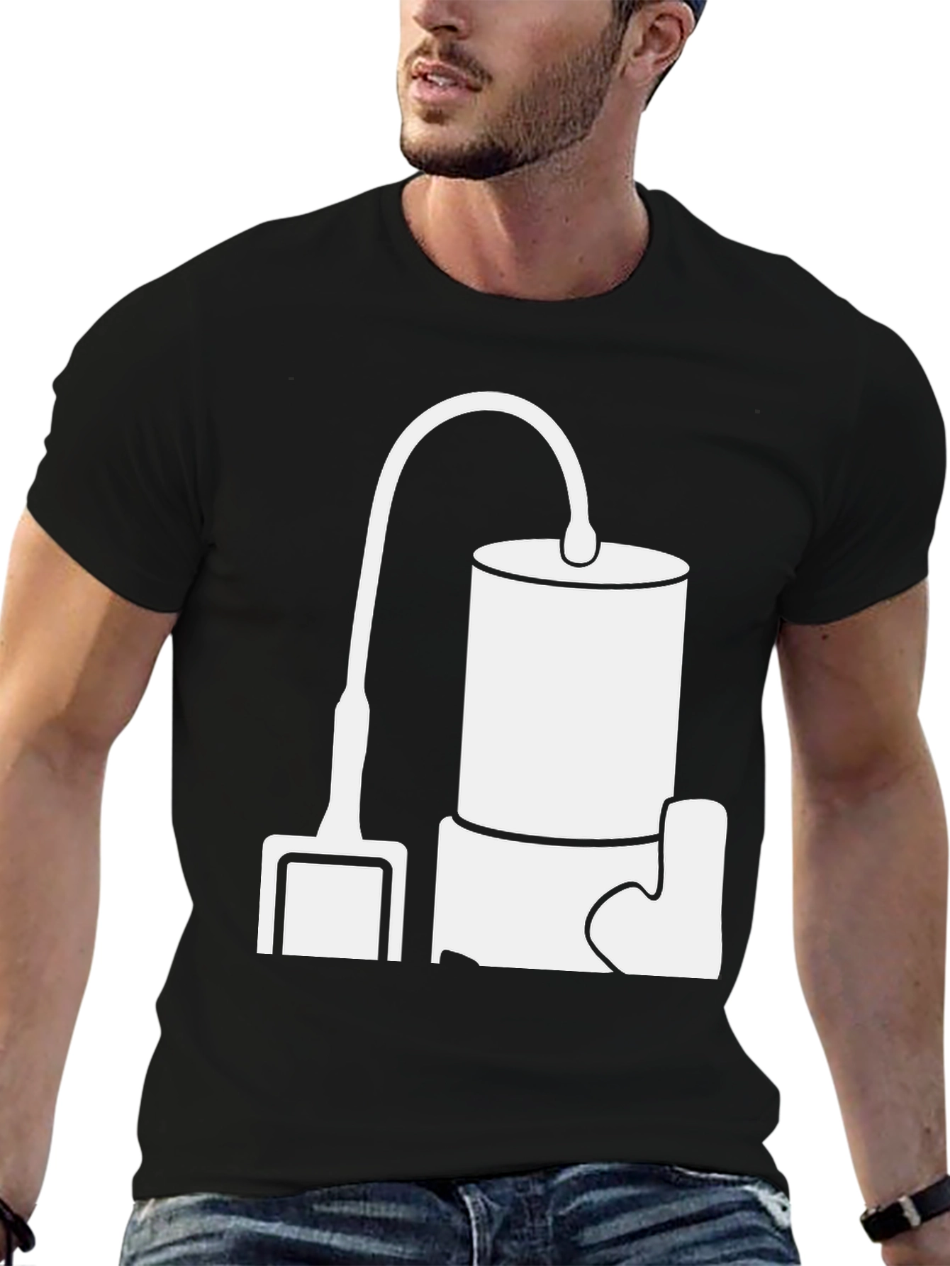 Vacuum T-Shirt - Unique Graphic Tee
