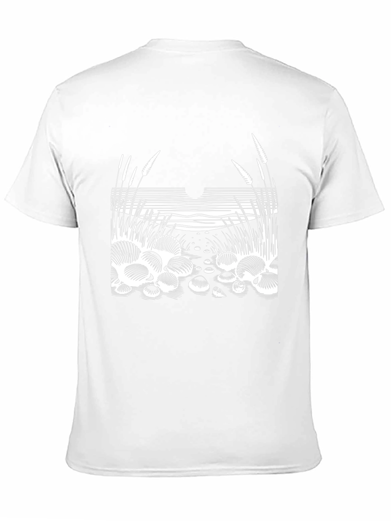 Nature Scene Graphic Tee - Stylish Black T-Shirt