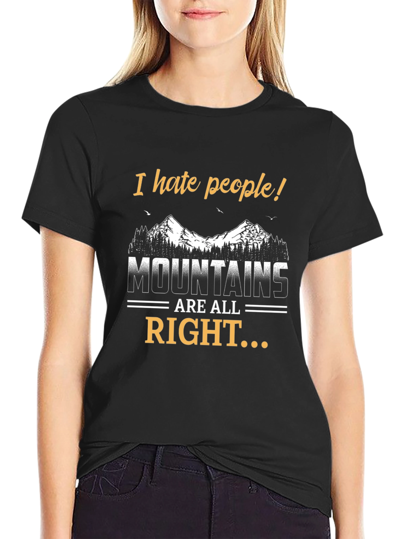I Hate People Mountains T-Shirt