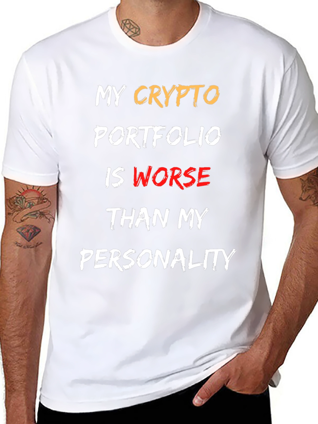 Crypto Portfolio T-Shirt - Funny Slogan Tee