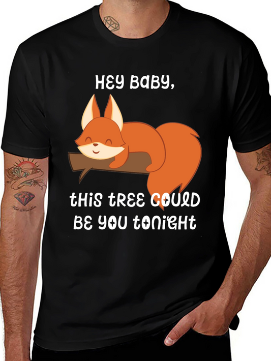 Hey Baby Squirrel T-Shirt - Funny Graphic Tee