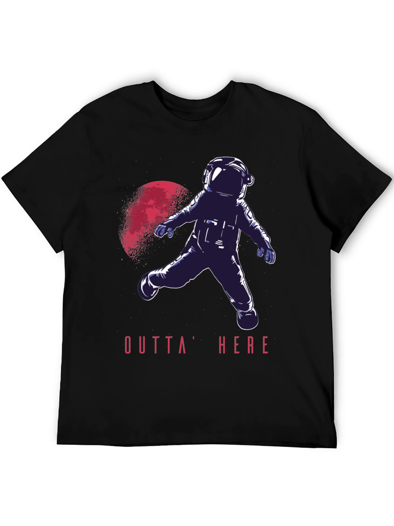 Outta Here Astronaut Graphic T-Shirt