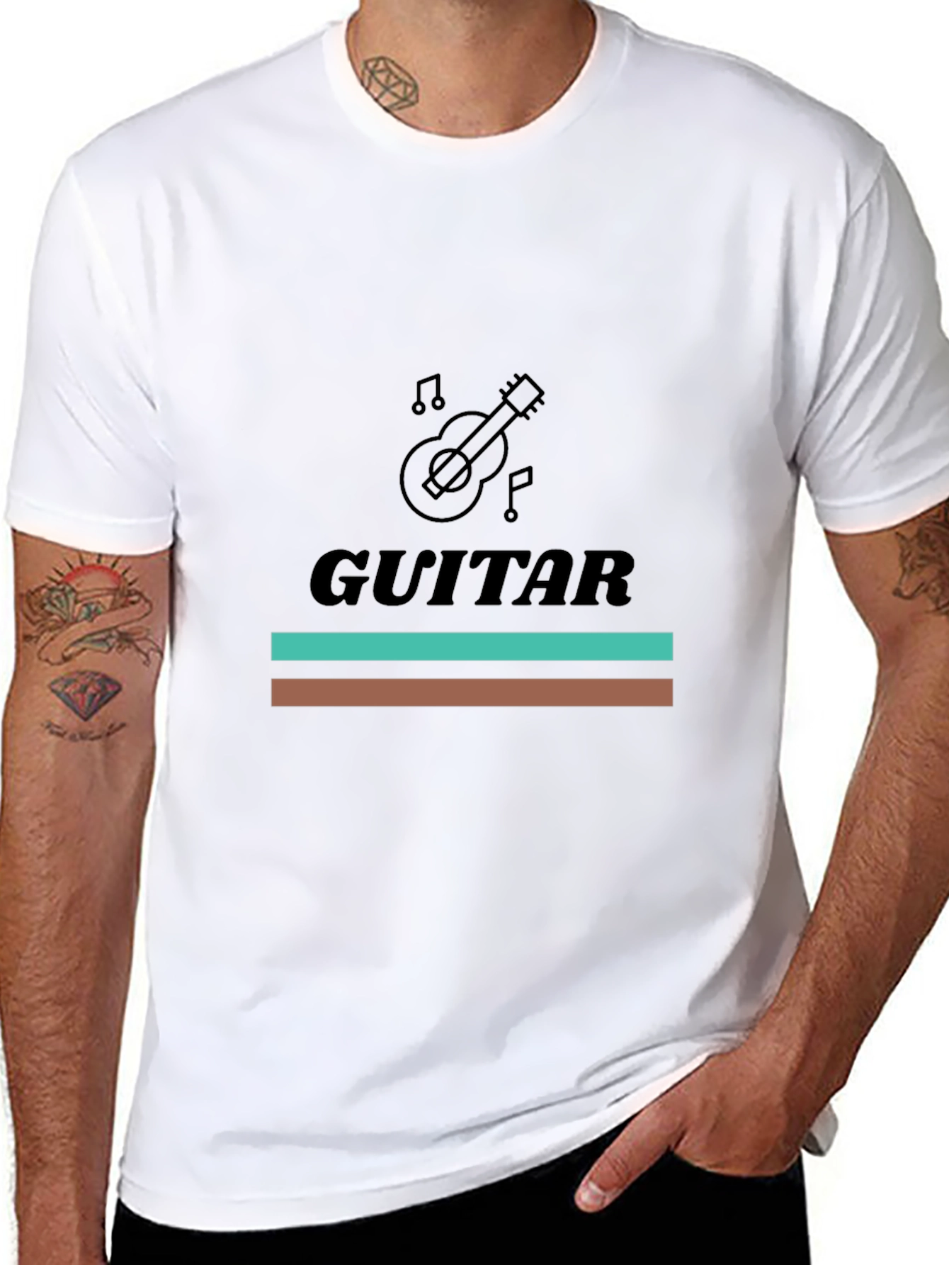 Guitar Graphic Tee - Stylish Music Lover T-Shirt