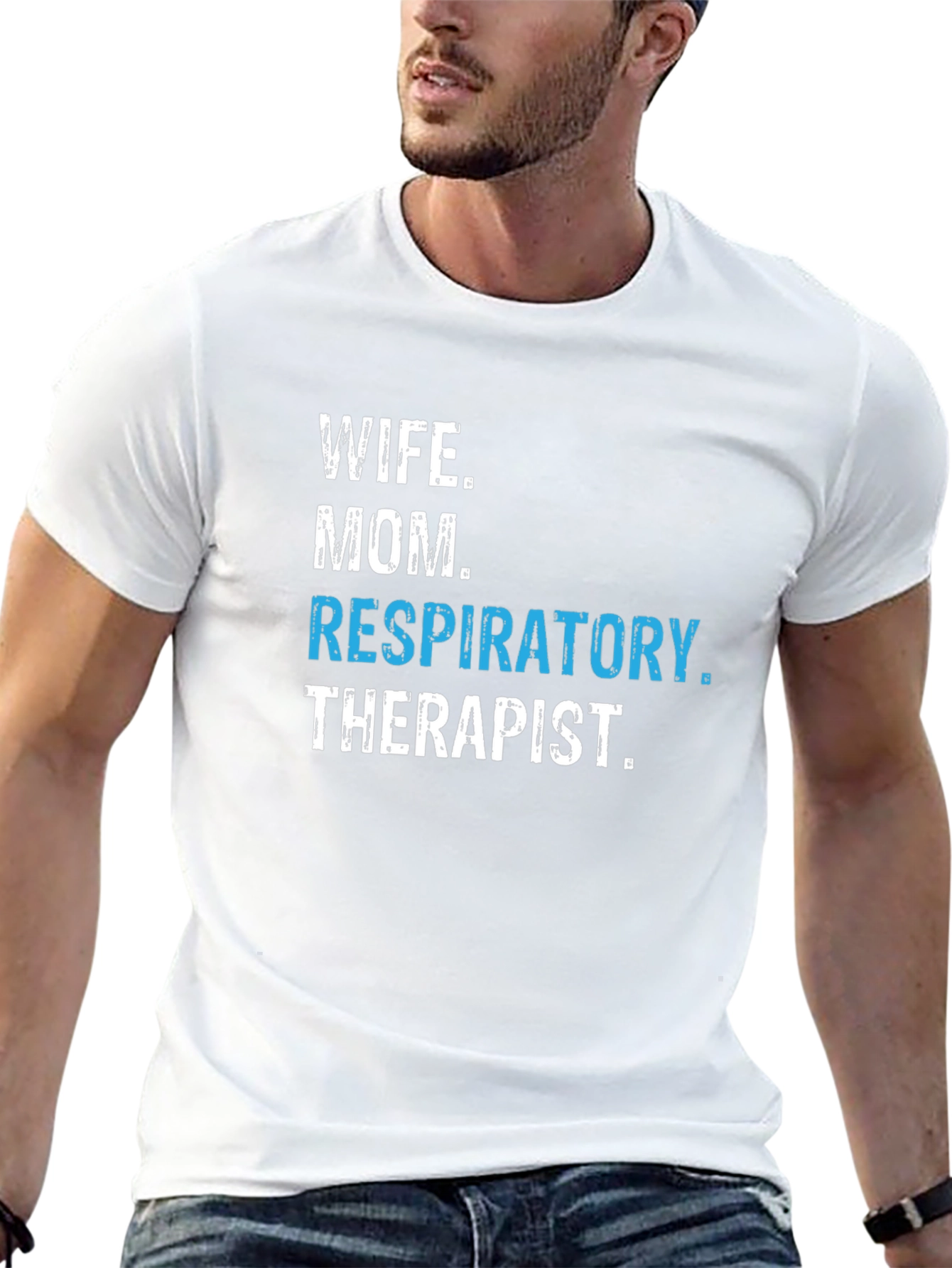Wife Mom Respiratory Therapist Graphic Tee