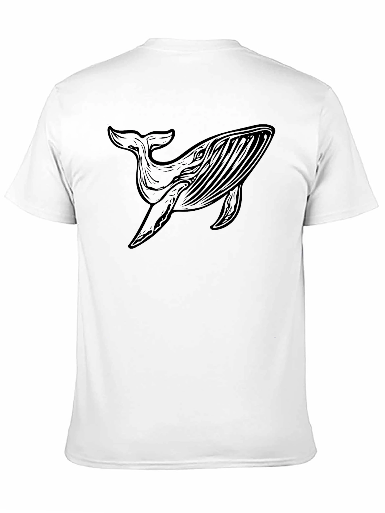 Whale Graphic Tee - Black