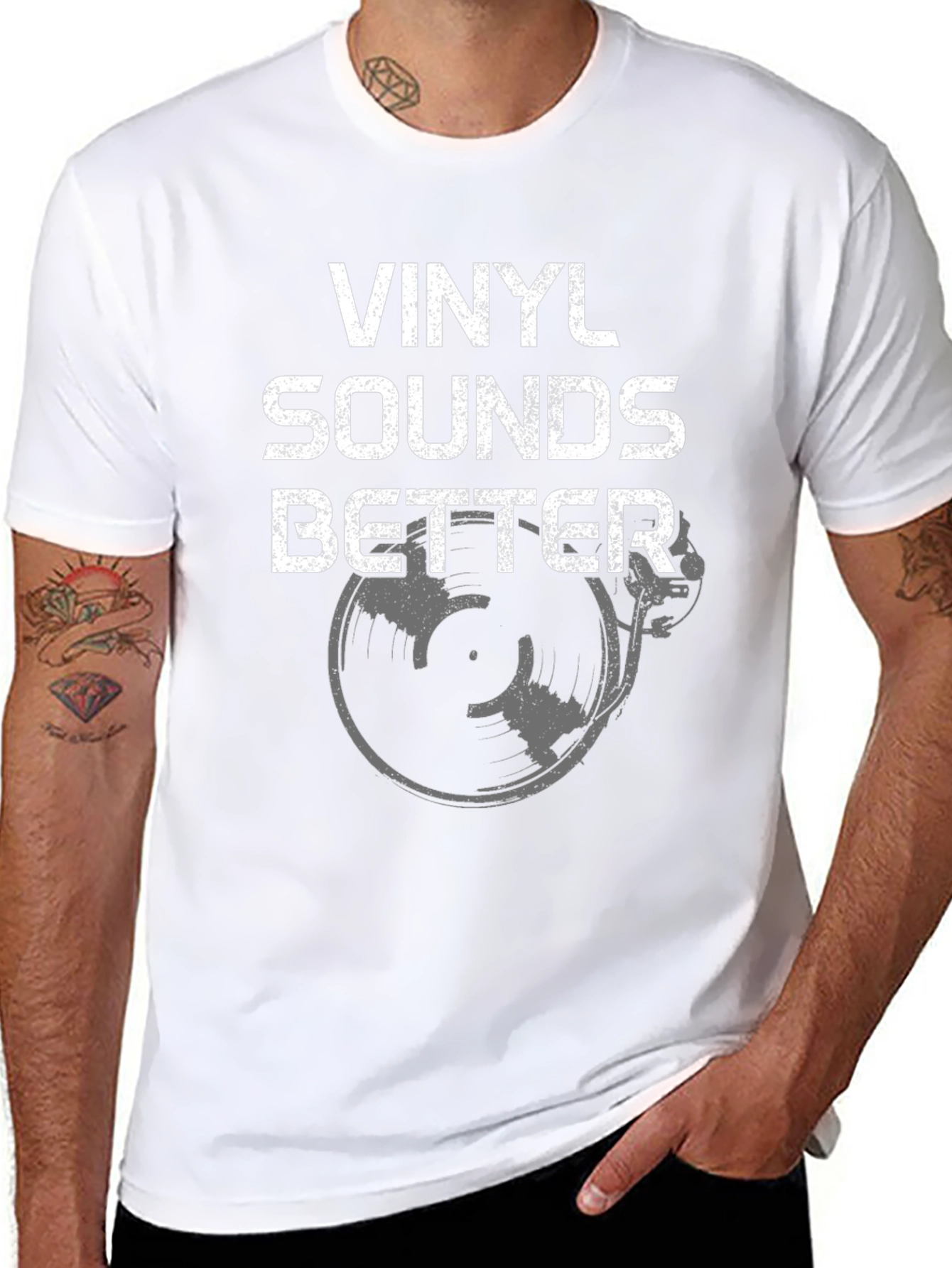 Vinyl Sounds Better Graphic T-Shirt - Music Lover Tee