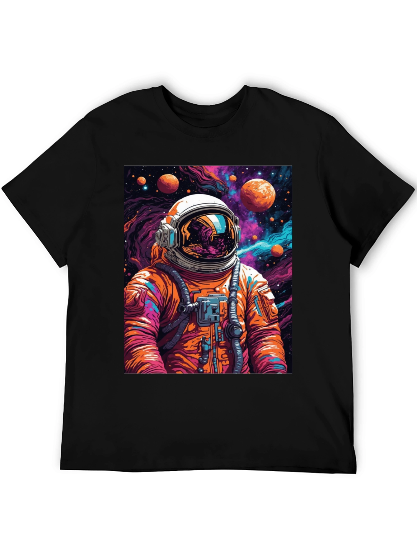 Astronaut Space Galaxy Graphic T-Shirt