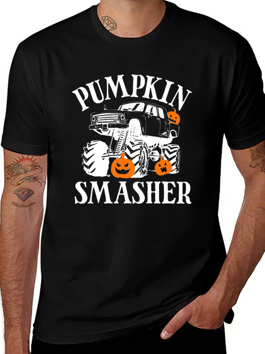 Pumpkin Smasher Halloween T-Shirt Monster Truck