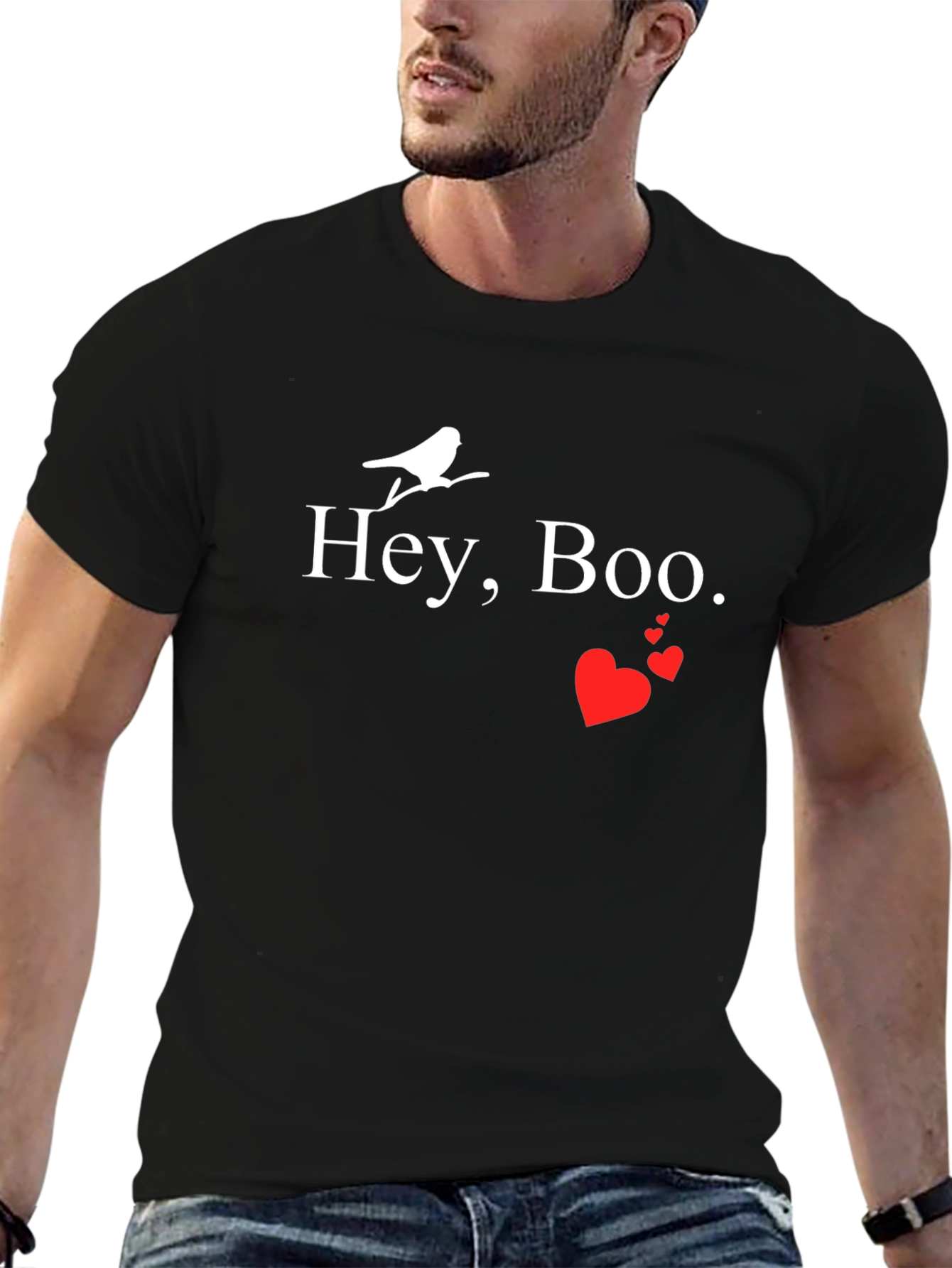 Hey Boo Bird Graphic Tee