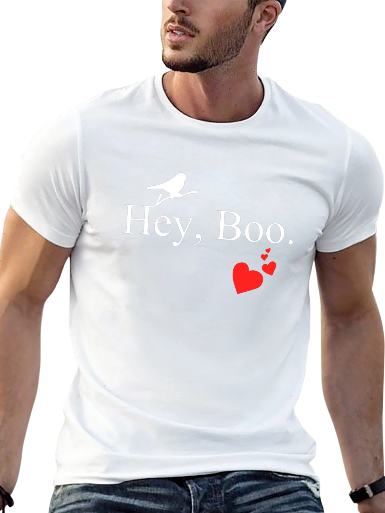 Hey Boo Bird Graphic Tee