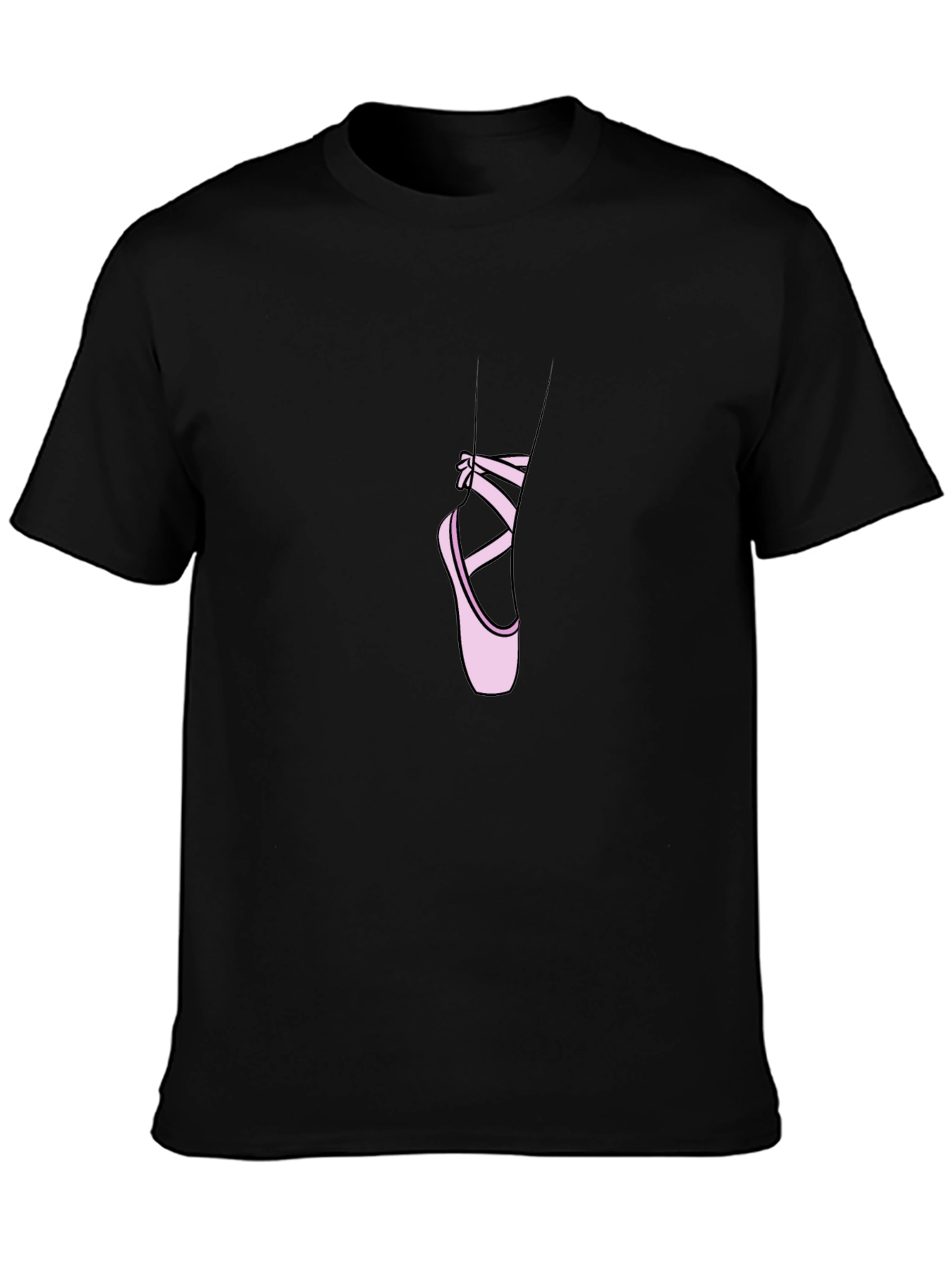 Ballet Shoe Graphic Tee - Stylish Dancer T-Shirt