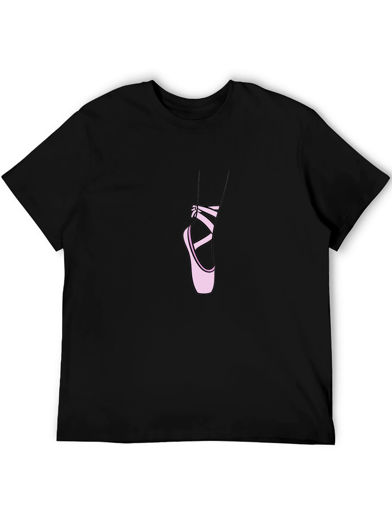 Ballet Shoe Graphic Tee - Stylish Dancer T-Shirt