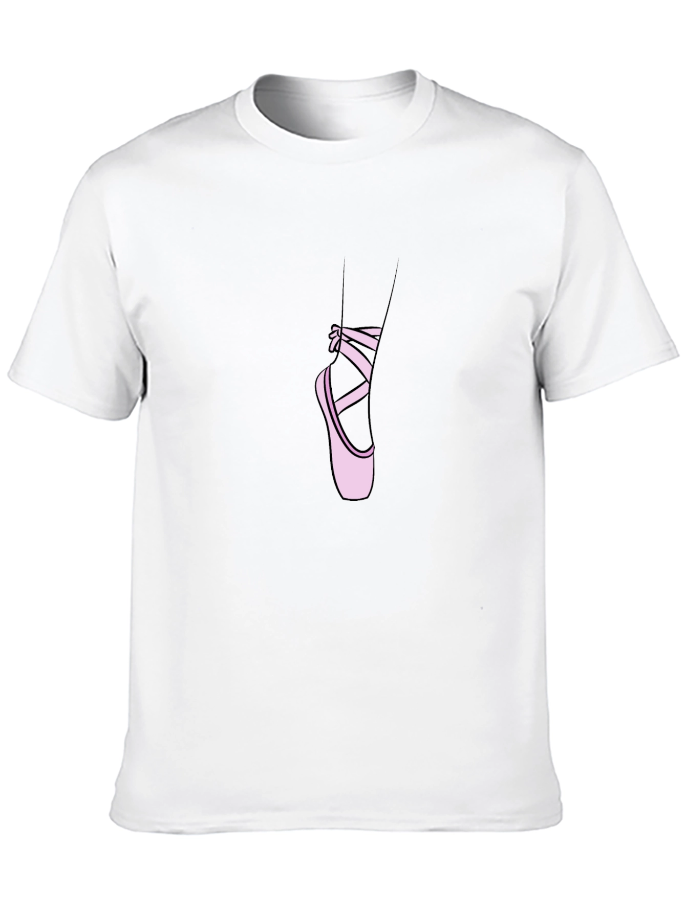 Ballet Shoe Graphic Tee - Stylish Dancer T-Shirt