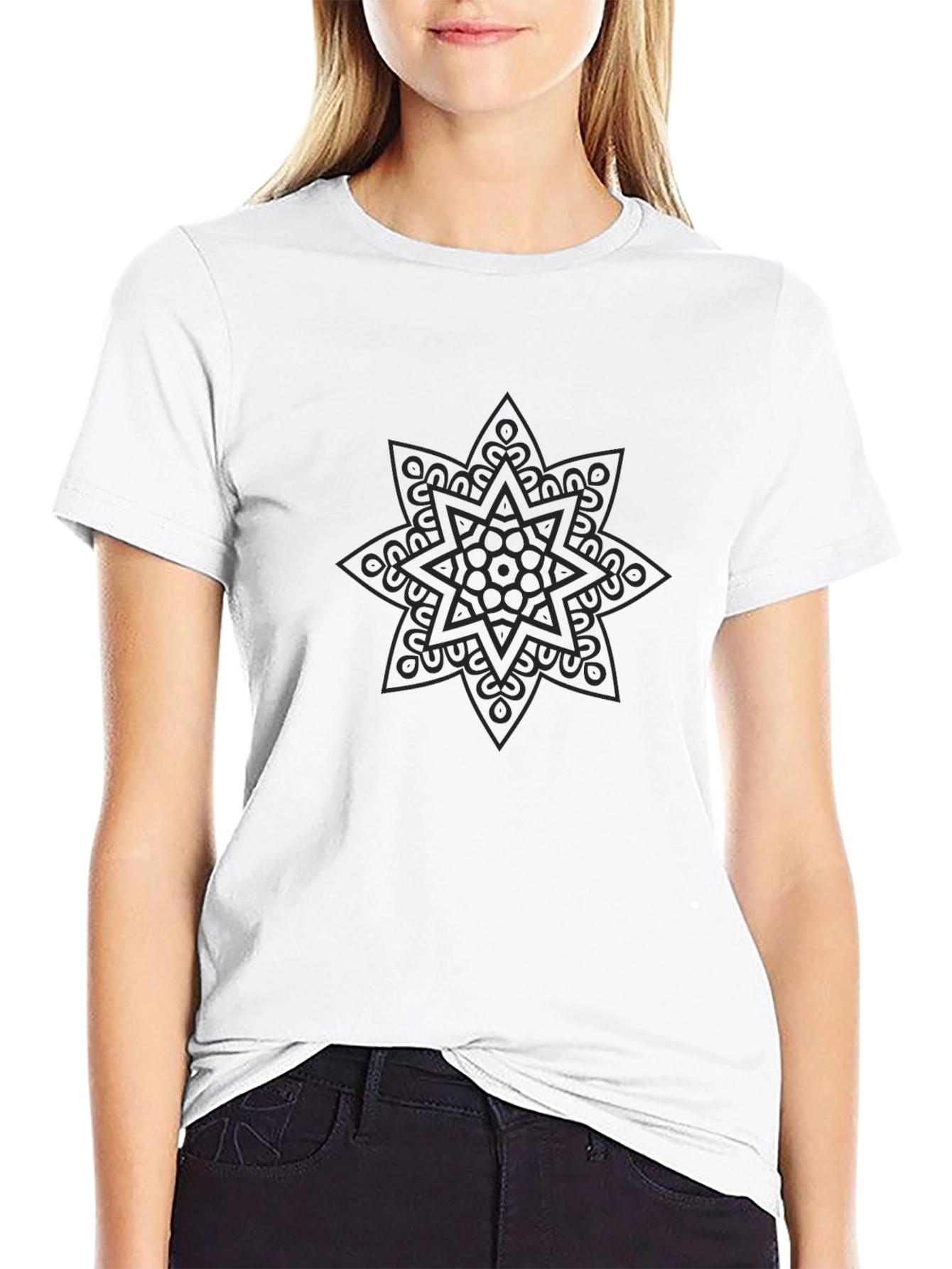 Mandala Graphic Black T-Shirt