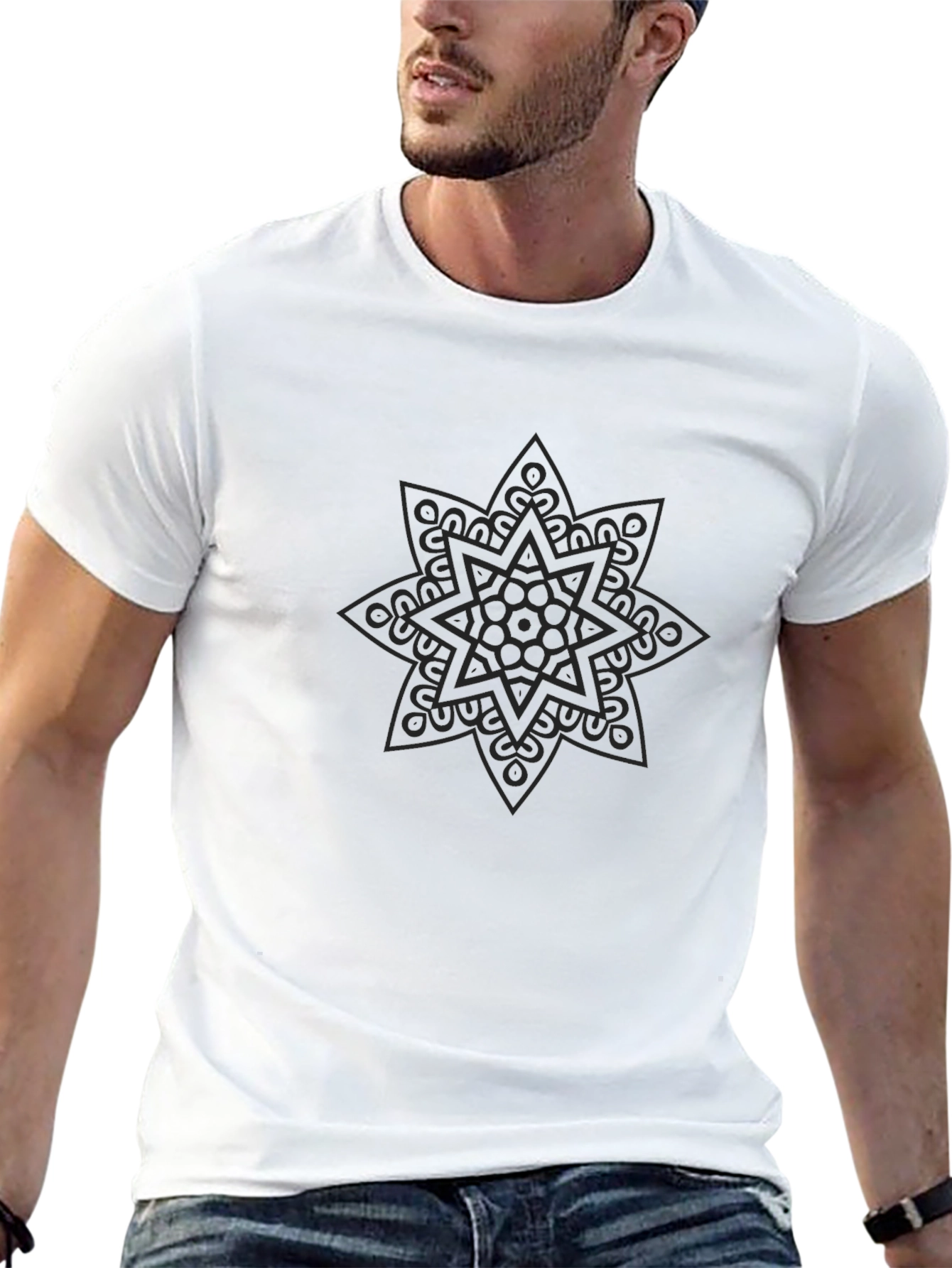 Mandala Graphic Black T-Shirt