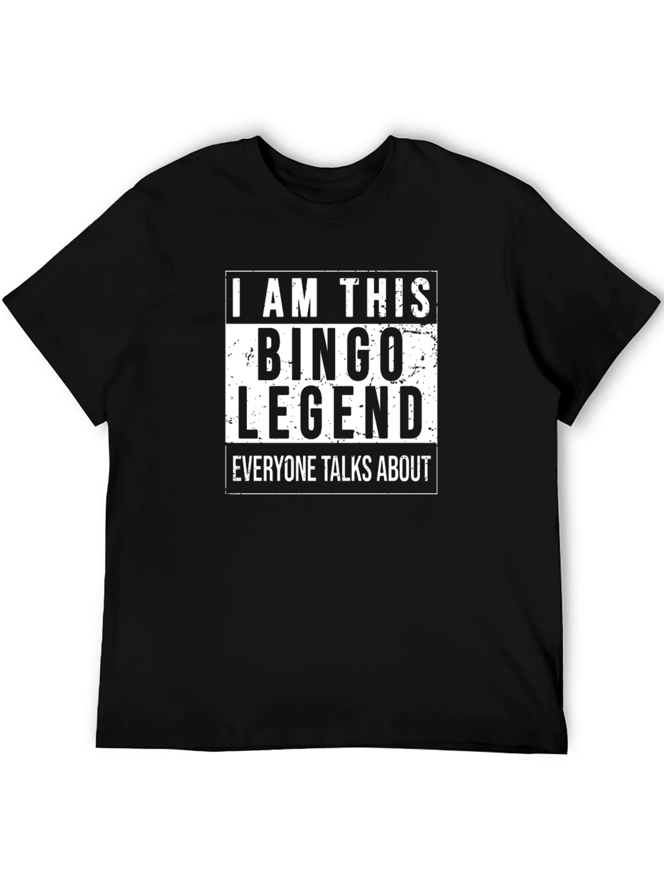 Bingo Legend Graphic T-Shirt - Black