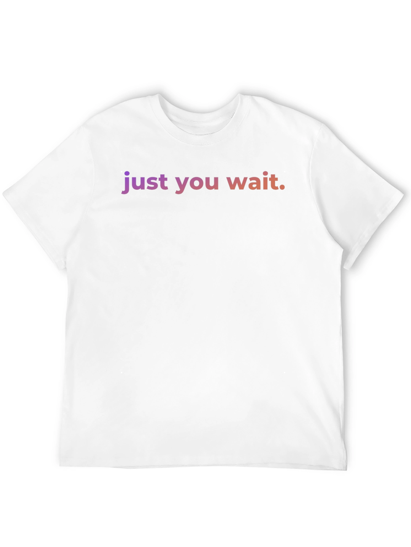 Just You Wait Graphic Tee - Black Casual Shirt