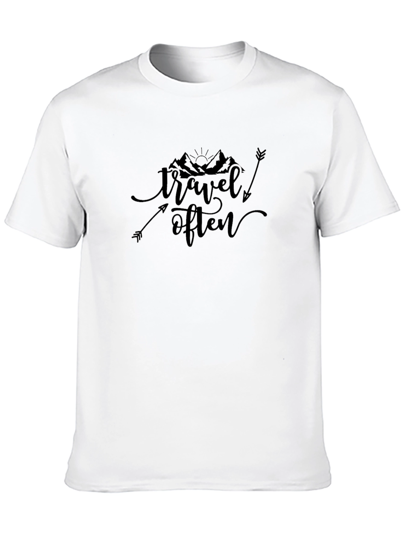 Travel Often Black T-Shirt