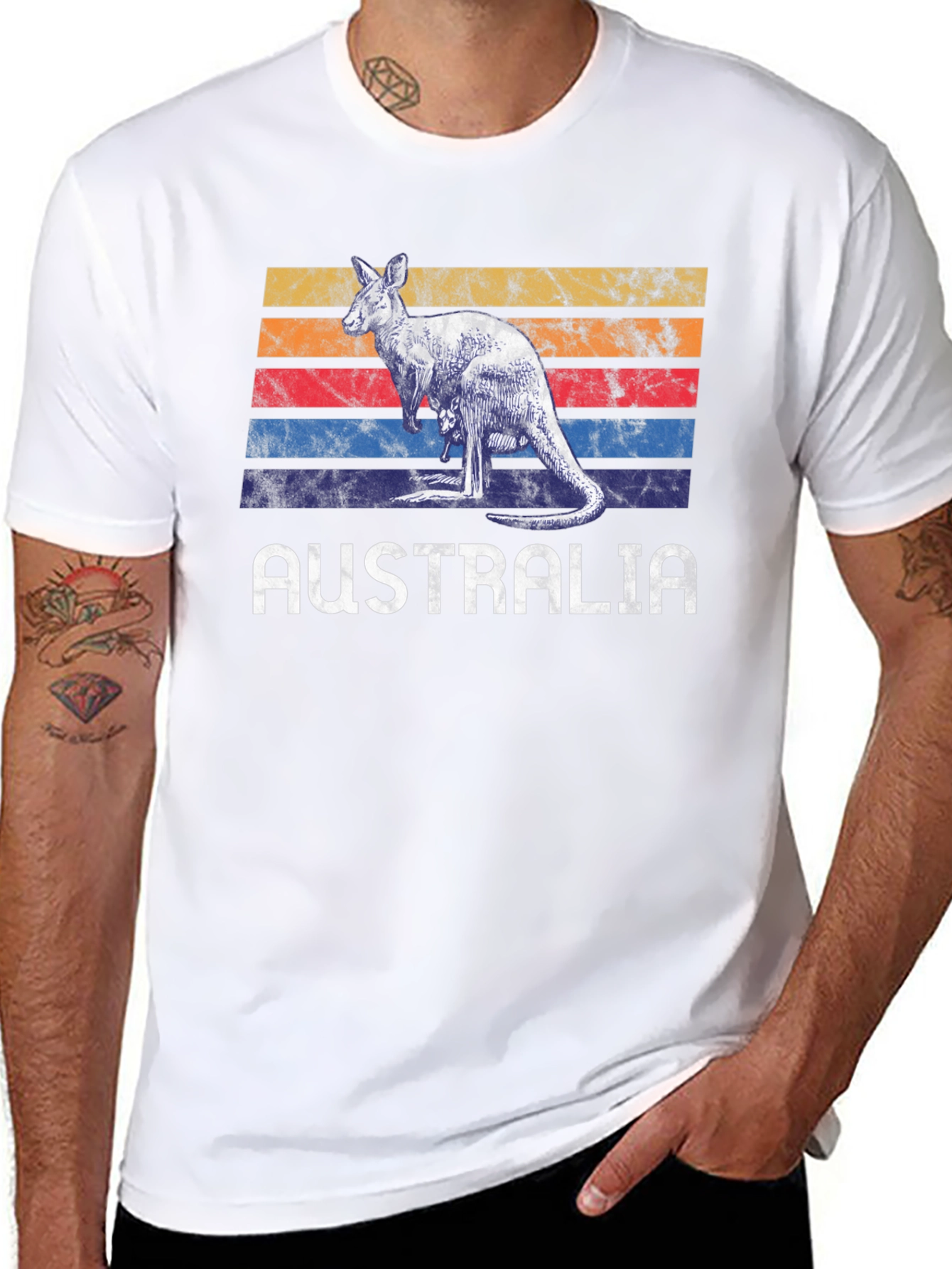 Retro Australia Kangaroo T-Shirt