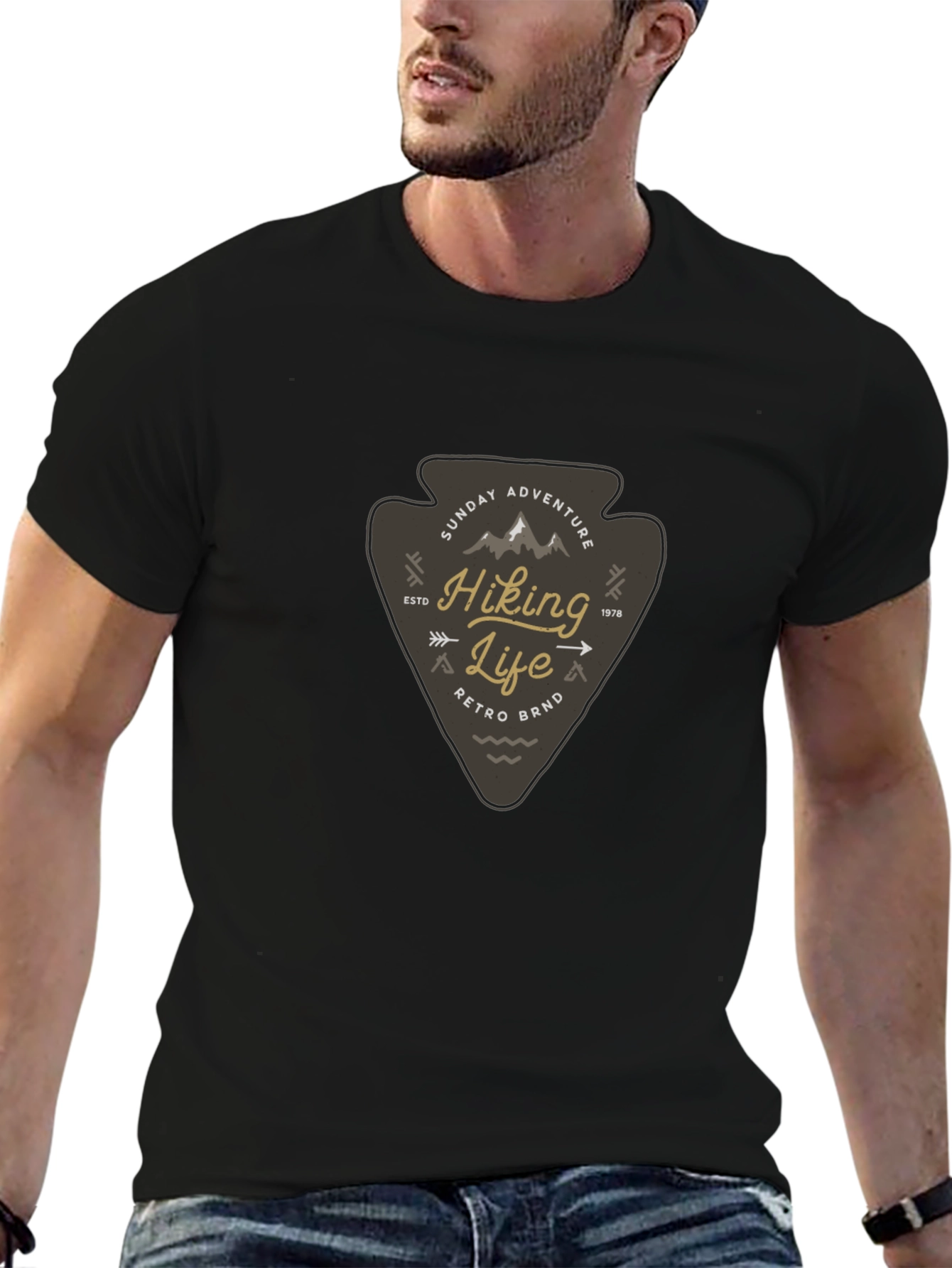 Hiking Life Graphic Tee - Retro Adventure Shirt