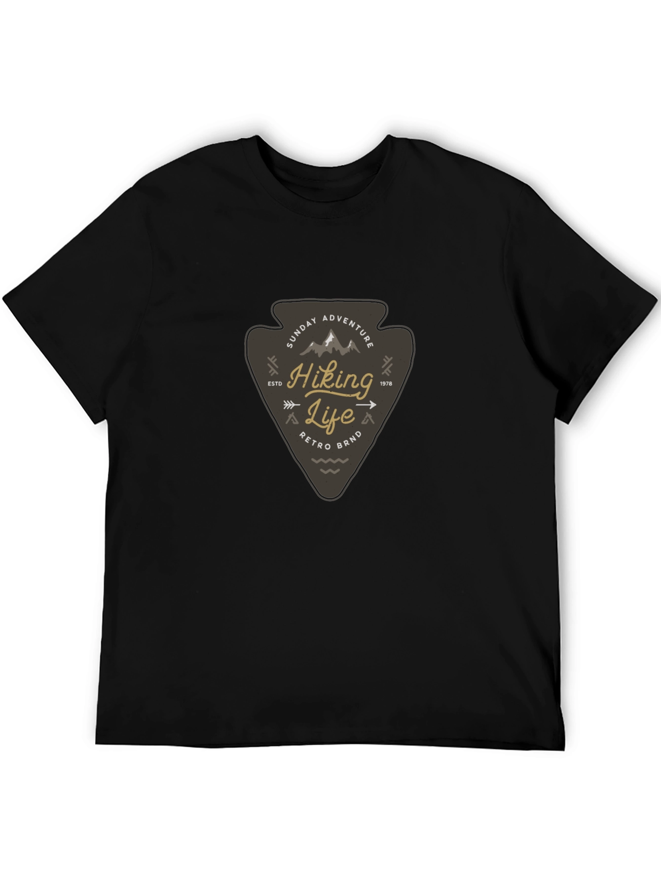 Hiking Life Graphic Tee - Retro Adventure Shirt