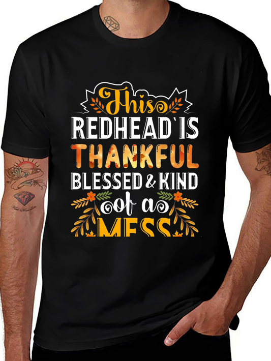 Funny Thanksgiving Redhead T-Shirt