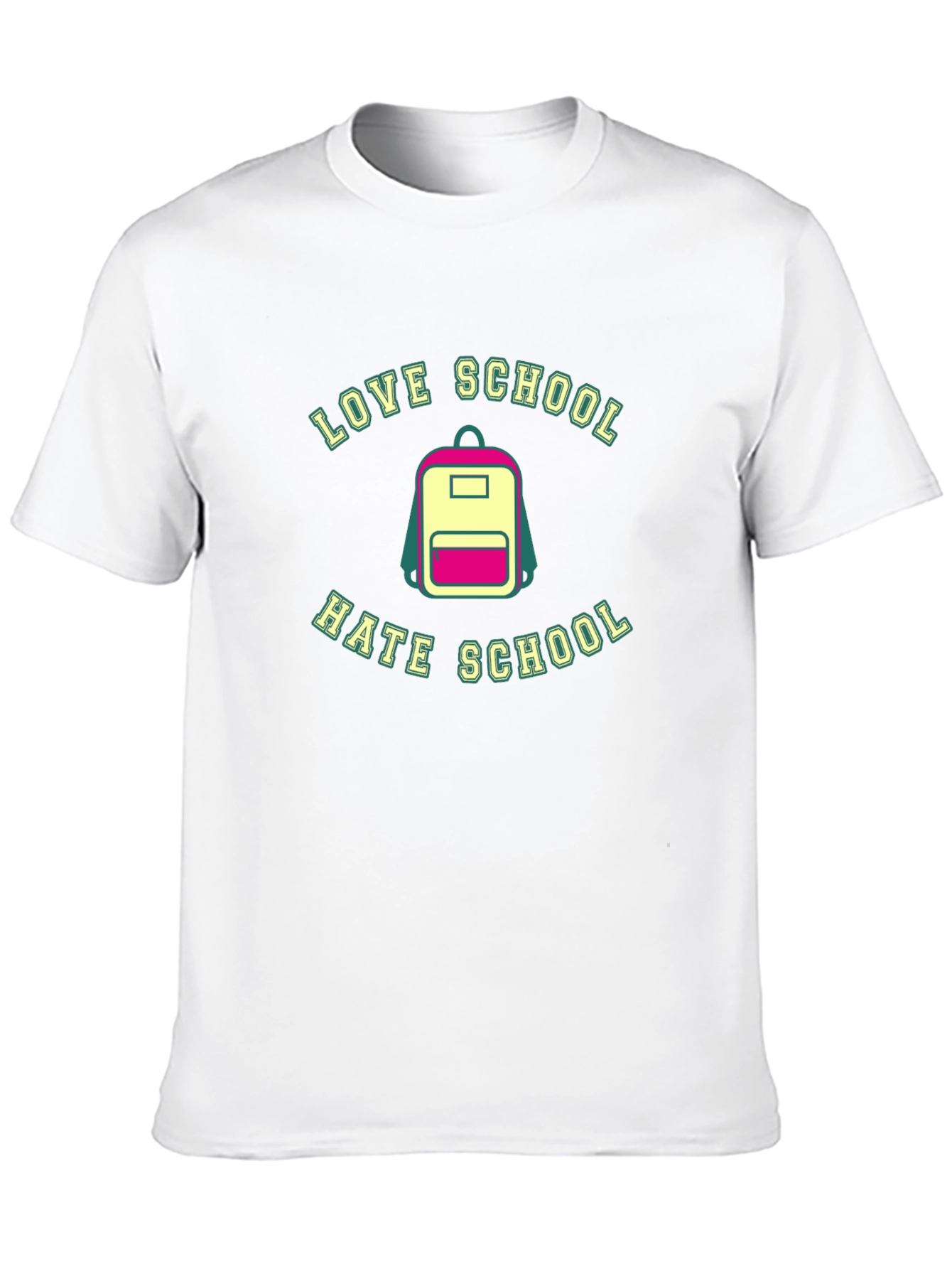 Love Hate School Backpack T-Shirt - Back to School