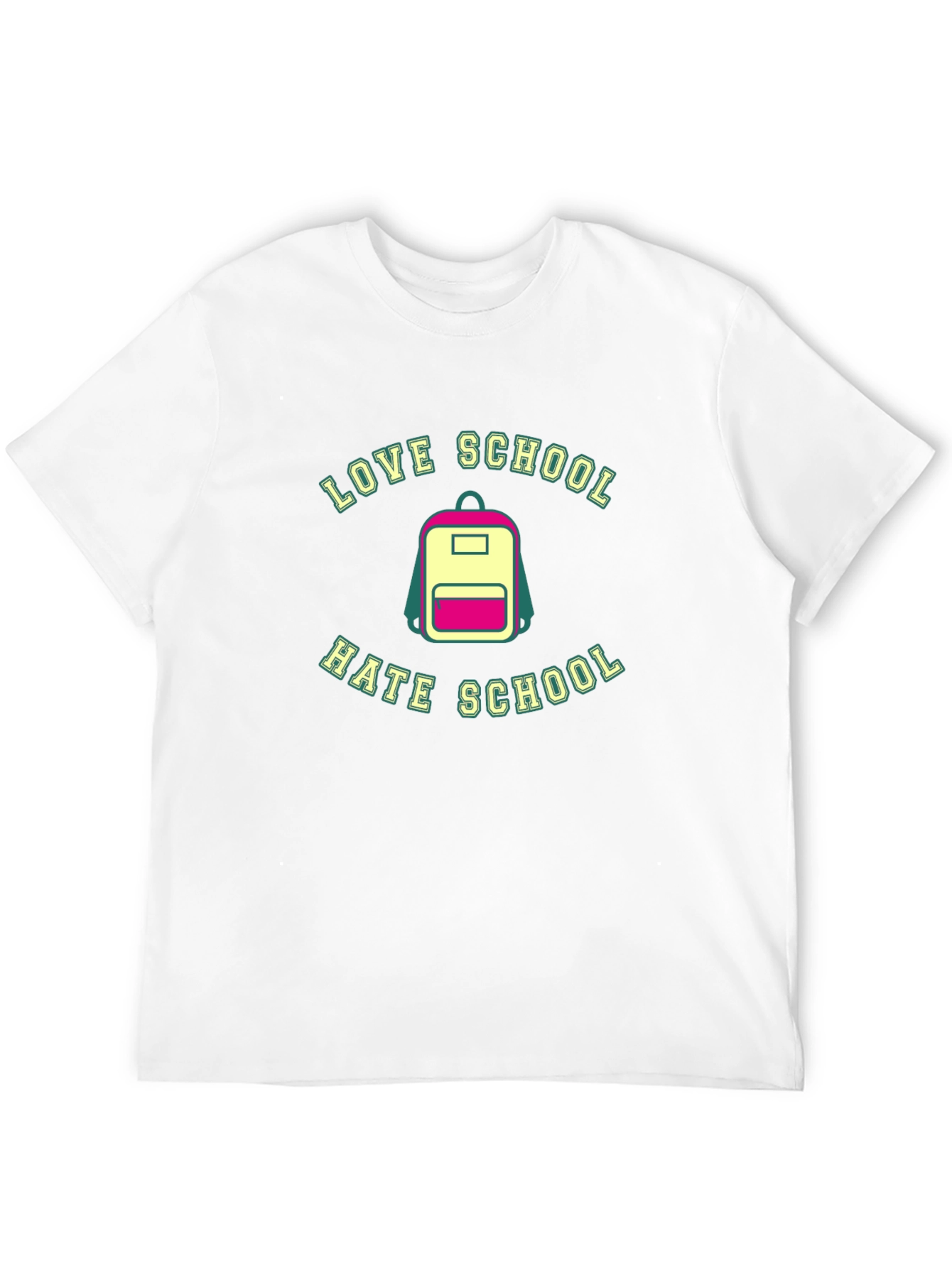Love Hate School Backpack T-Shirt - Back to School