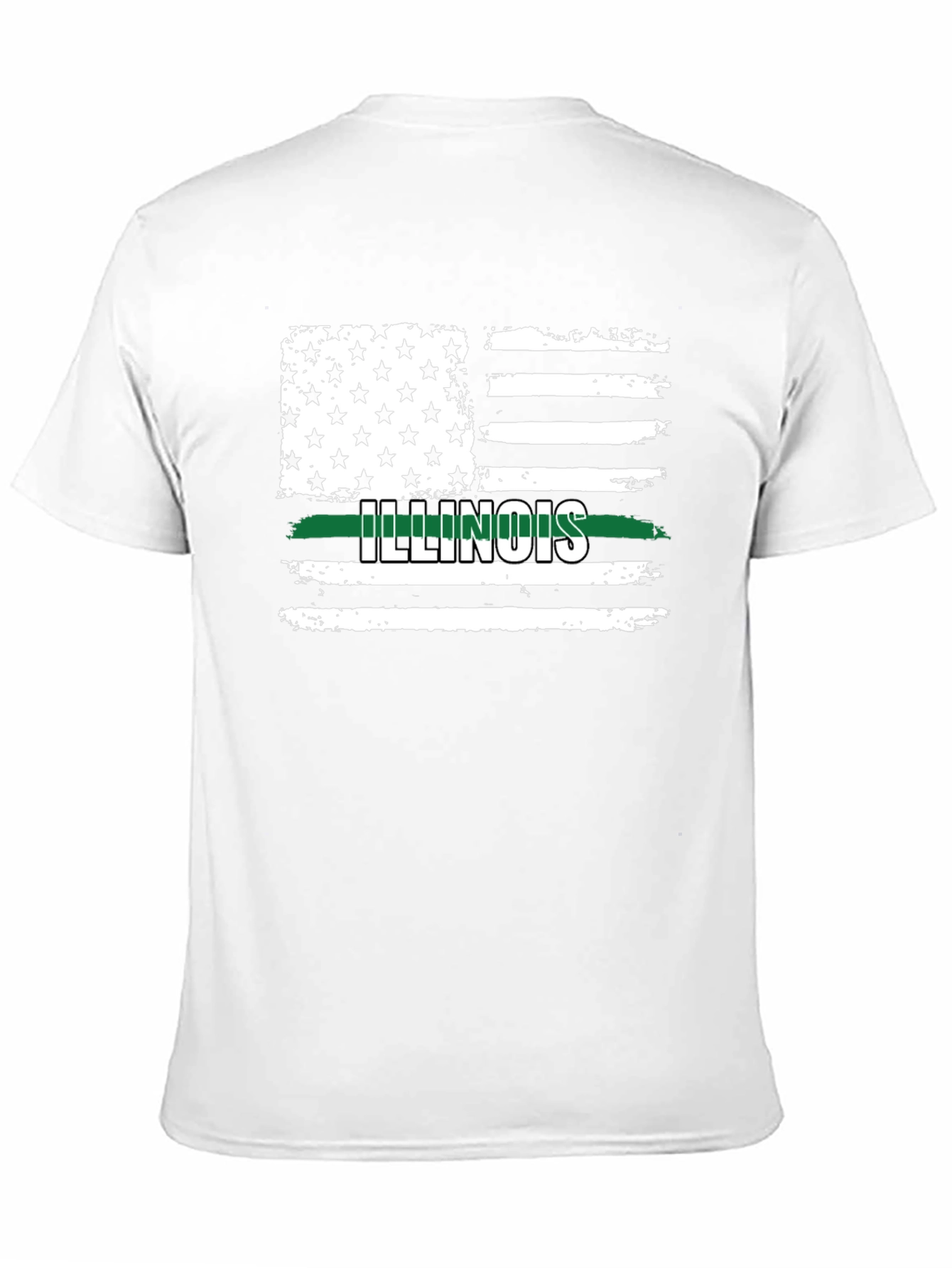 Illinois Flag T-Shirt - Thin Green Line