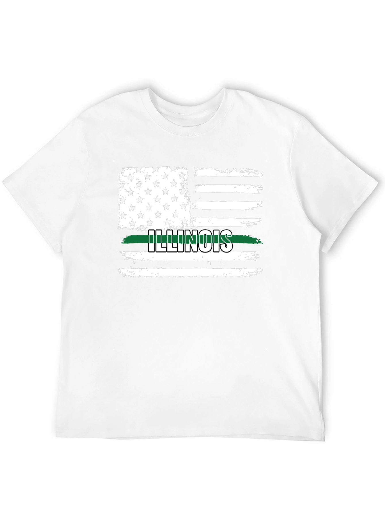 Illinois Flag T-Shirt - Thin Green Line