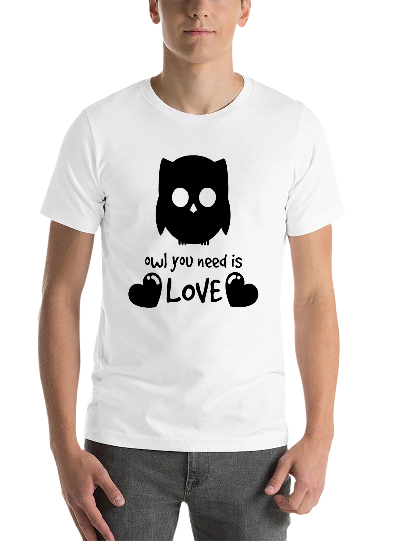 Owl You Need is Love Black T-Shirt