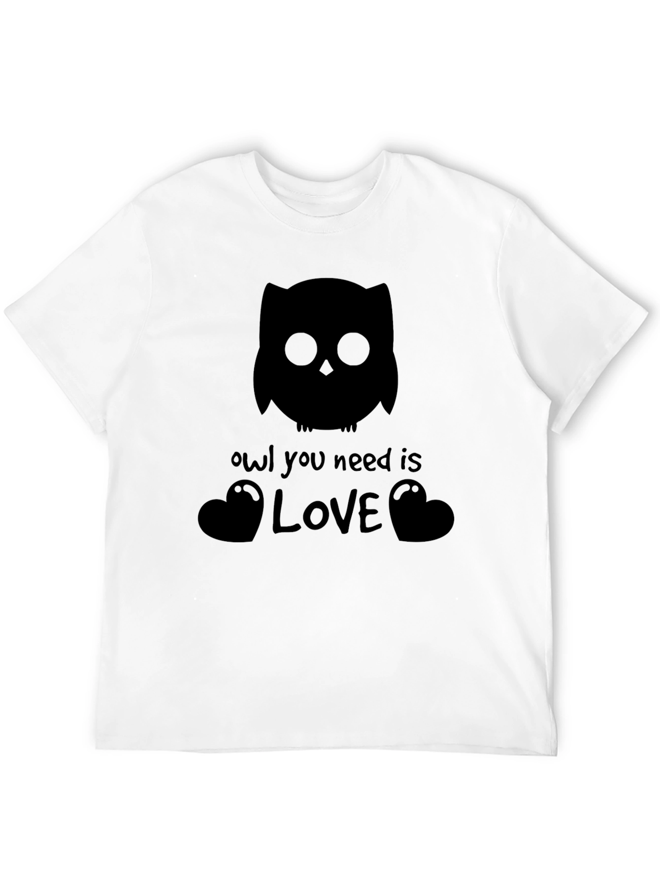 Owl You Need is Love Black T-Shirt